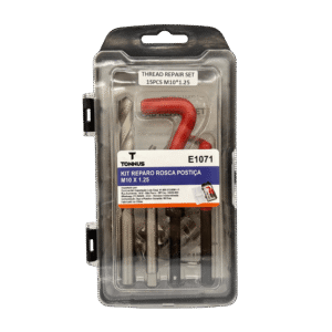Kit Reparo de Rosca Postiça M10x1.25 15 Pçs - E1071 TONNUS